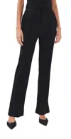 Bite Studios Cora Slim Drapey Organic Wool Trousers In Black