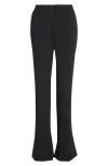 Bite Studios Cora Slim Drapey Organic Wool Trousers In Black
