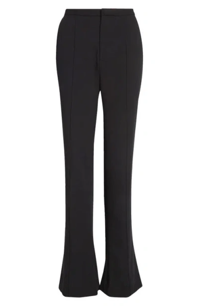 Bite Studios Cora Slim Drapey Organic Wool Trousers In Black