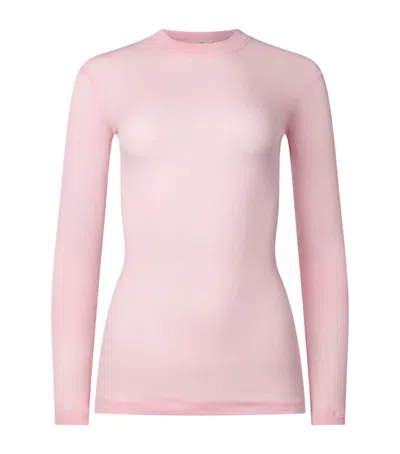 Bite Studios Cotton Jersey Top In Pink