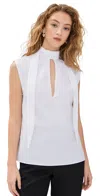 Bite Studios Cotton Scarf Top White In White