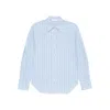 Bite Studios Striped Button-down Shirt In Blue