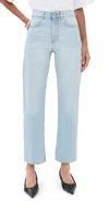 Bite Studios Curved Organic Cotton Denim Jeans Brushed Light Blue In Blue