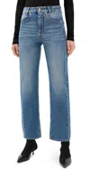 Bite Studios Curved Organic Cotton Denim Jeans Vintage Light Blue In Vintage Light Blue