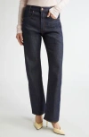 Bite Studios Curved Organic Cotton Straight Leg Jeans In Multi