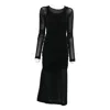 Bite Studios Rigel Layered Gathered Dress In Black