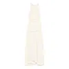 Bite Studios Evidente Shoulder Midi Dress In Neutral
