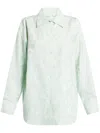Bite Studios Floral-print Long-sleeve Shirt In Green