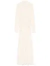 Bite Studios High-neck Velvet Gown In ホワイト