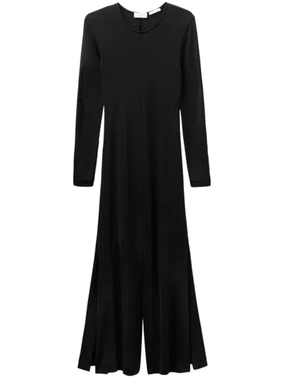 Bite Studios Incise Multi-slit Dress In Schwarz