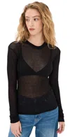 Bite Studios Long Sleeve Jersey Tee Black In Black
