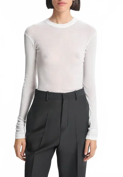 BITE STUDIOS LONG-SLEEVE THIN JERSEY T-SHIRT IN WHITE