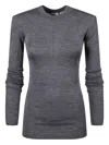 Bite Studios Long-sleeved Jersey T-shirt In Gray
