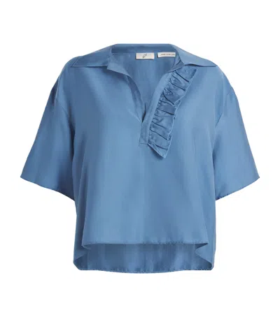 BITE STUDIOS LYOCELL-SILK LUNA FRILL SHIRT