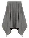 Bite Studios Melange Maxi Skirt In Gray