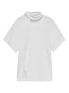 Bite Studios Neck-tie Short-sleeve T-shirt In White