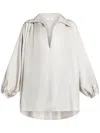 Bite Studios Nuancer Blouse In Silver
