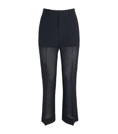 Bite Studios Organic Cotton Credo Straight Trousers In Black