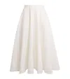 Bite Studios Organic Cotton Maxine Midi Skirt In White