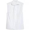 Bite Studios Organic Cotton Scarf Top In White