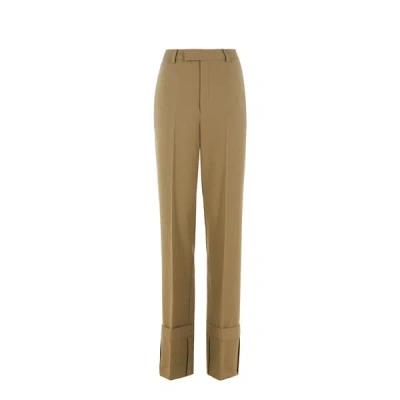 Bite Studios Wool Trousers In Green