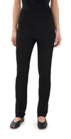 Bite Studios Parchment Organic Textured Trousers Black In Black