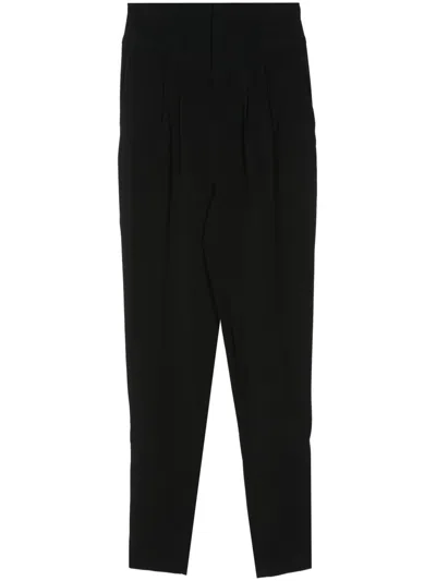 Bite Studios Pleat-detail Yoke-waist Trousers In Black