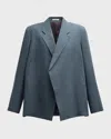 Bite Studios Polus Linen Suit Jacket In Multi