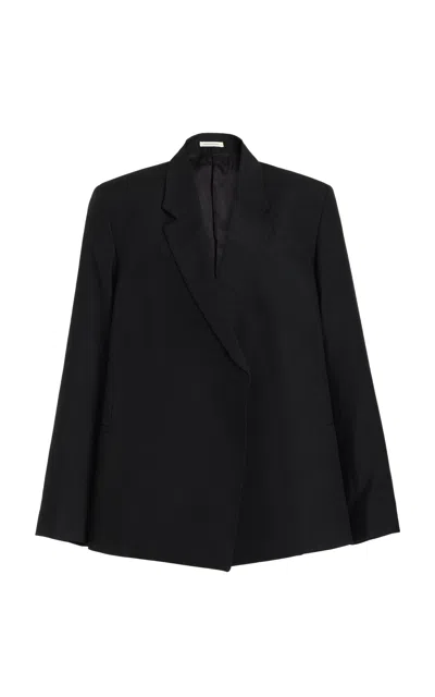 Bite Studios Polus Wool-silk Suit Jacket In Black