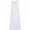 Bite Studios Romana Two-piece Layered Semisheer Tank Dress In White