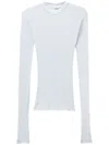Bite Studios Semi-sheer Long-sleeve Jersey In Blau