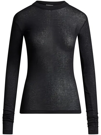 Bite Studios Semi-transparent T-shirt In Black