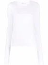 Bite Studios Long-sleeve Thin Jersey T-shirt In White In White