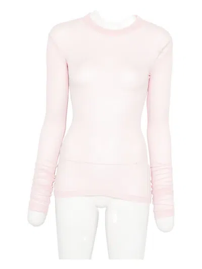 BITE STUDIOS SHEER LONG-SLEEVED TOP