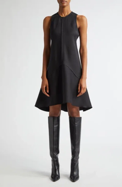 Bite Studios Shield Sleeveless Organic Wool & Silk Dress In Black