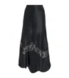 Bite Studios Silk Vivace Midi Skirt In Black