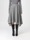 Bite Studios Skirt  Woman Color Grey In Gray