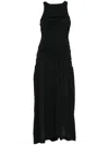 Bite Studios Waved Maxi Dress In Black