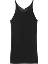 Bite Studios Transparent Tank Top In Schwarz