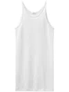 Bite Studios Luca Sheer Organic Cotton Tank In Weiss