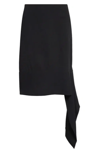 Bite Studios Una Organic Wool Sash Skirt In Black