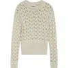 Bite Studios Vento Organic Cotton Crewneck Sweater In Cream
