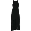Bite Studios Waved Maxi Dress In Black