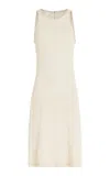 Bite Studios Whisper Organic Cotton Lace Midi Dress In Ivory
