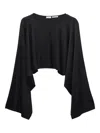 Bite Studios Wide-sleeve Blouse In Black