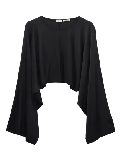 Bite Studios Wide-sleeve Blouse In Black