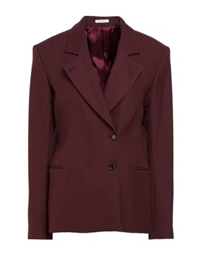 Bite Studios Woman Blazer Burgundy Size 6 Wool