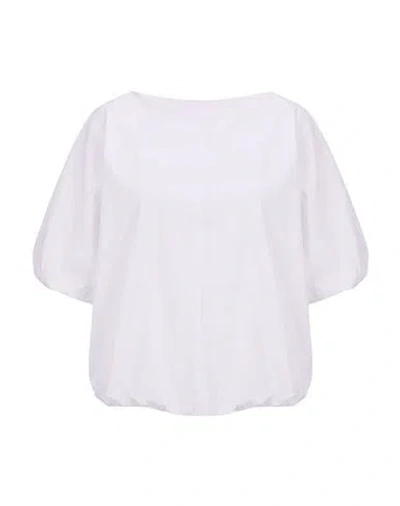 Bite Studios Woman Top White Size 4 Cotton
