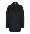 Bite Studios Wool Celo Pea Coat In Black