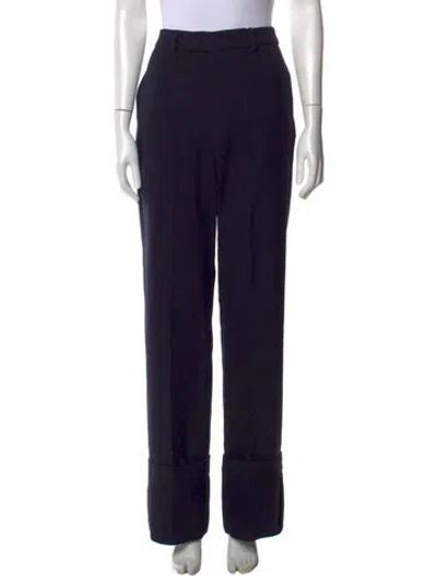 Pre-owned Bite Studios Wool Wide Leg Pants In Blue